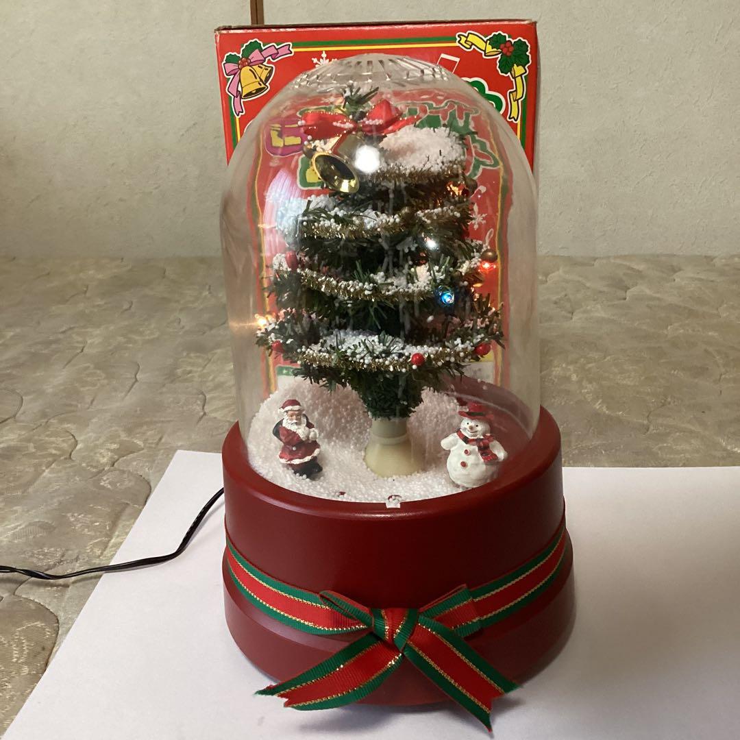 クリスマス　オルゴール付き、ホワイトＸmasツリー　AC アダプター付き