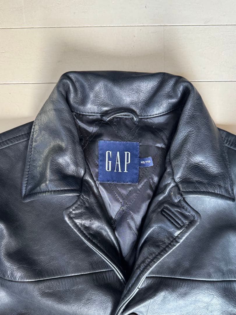 希少 XXS OLD GAP レザー カーコート　野村訓市