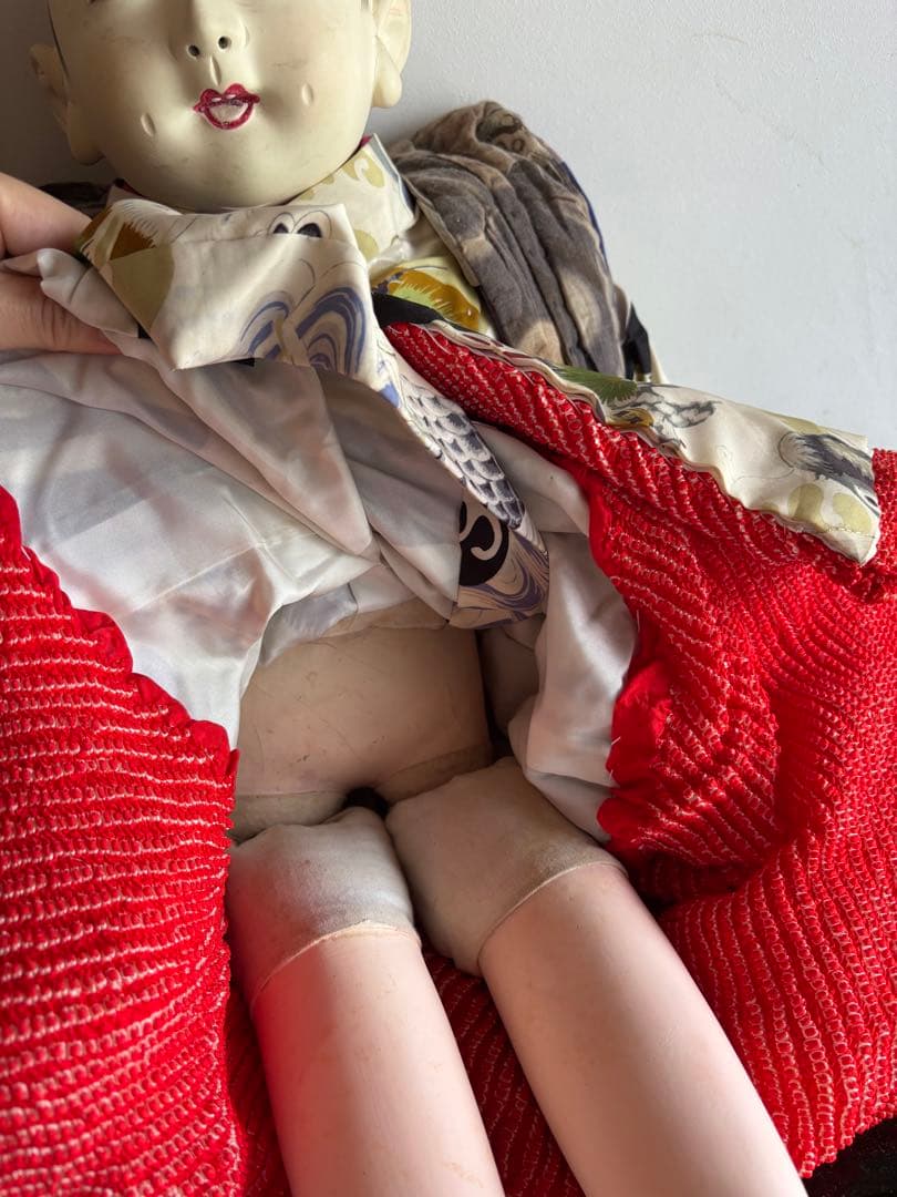 市松人形 伝統工芸　日本人形　訳あり　男の子　昭和レトロ　着物　和服