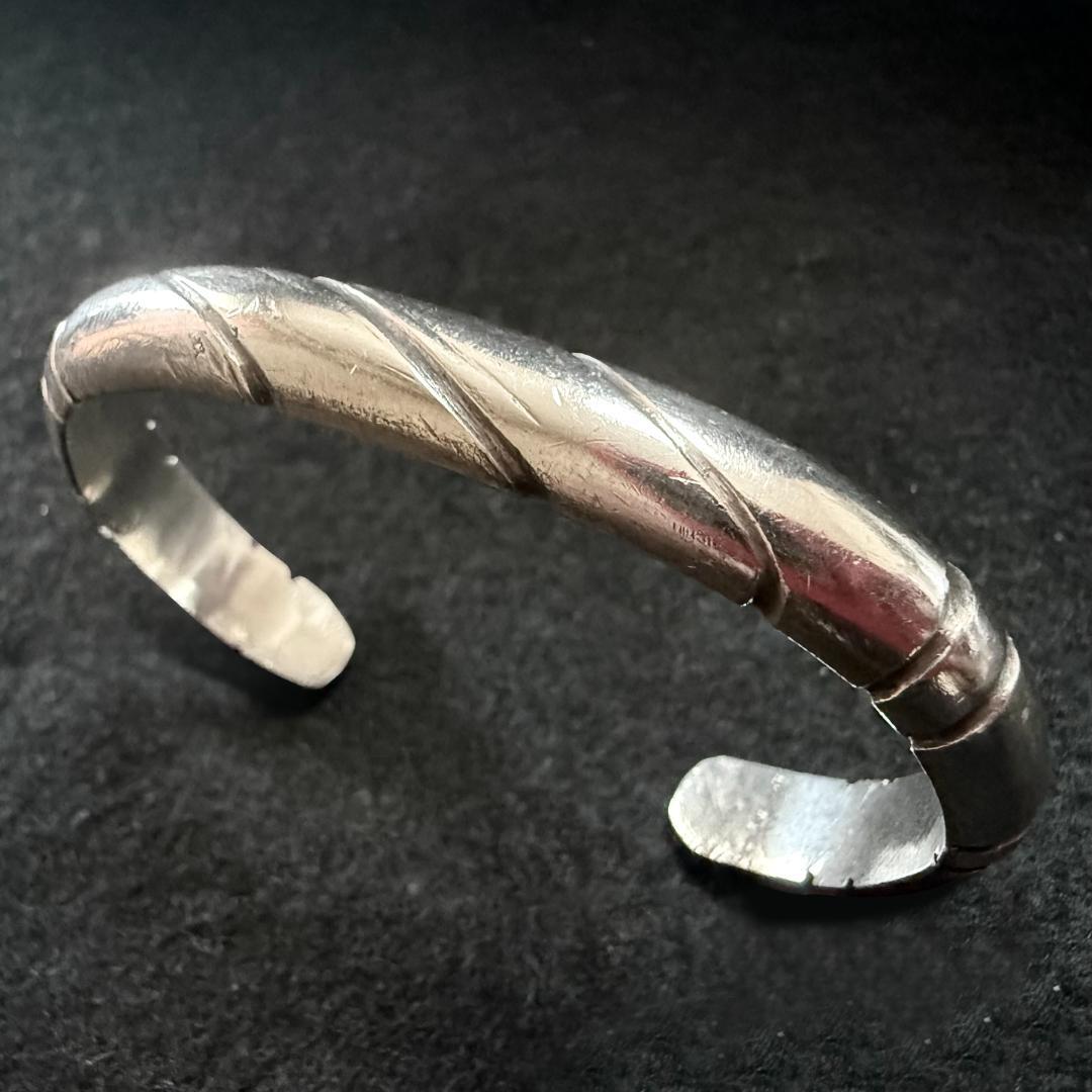 Navajo Old pawn ナバホ ヘビーバングル インディアンジュエリー