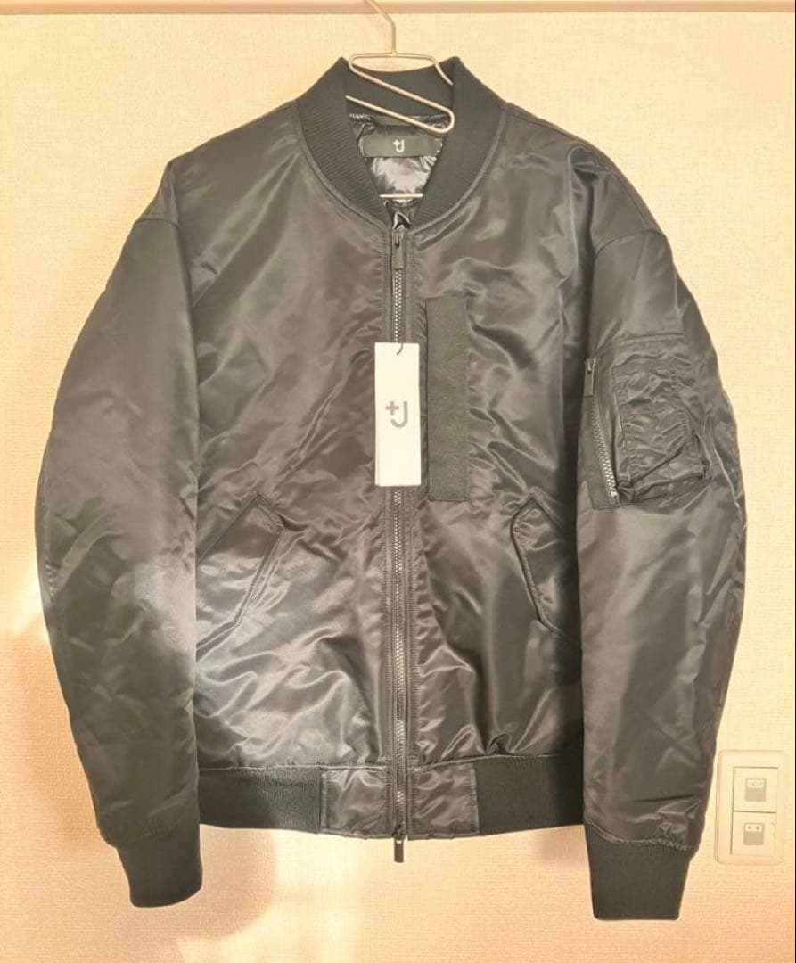 26年復刻 UNIQLO+J ハイブリッドダウンオーバーサイズMA1 ブラックM