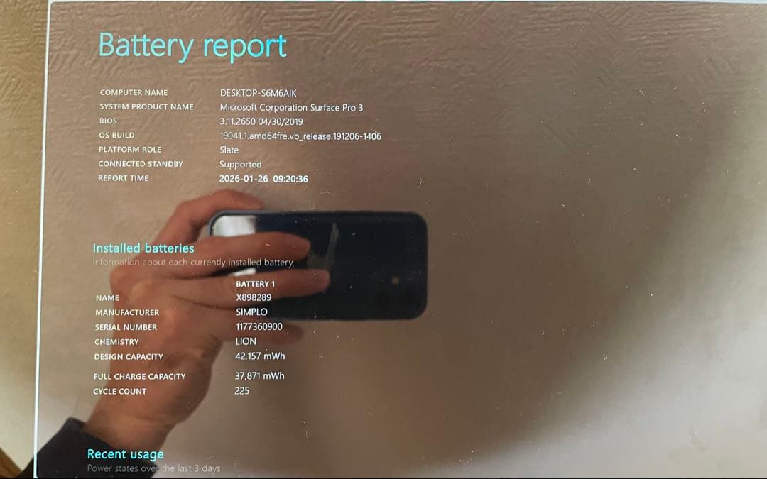 Windowsタブレット本体 surface Pro 3 Model : 1631 Microsoft