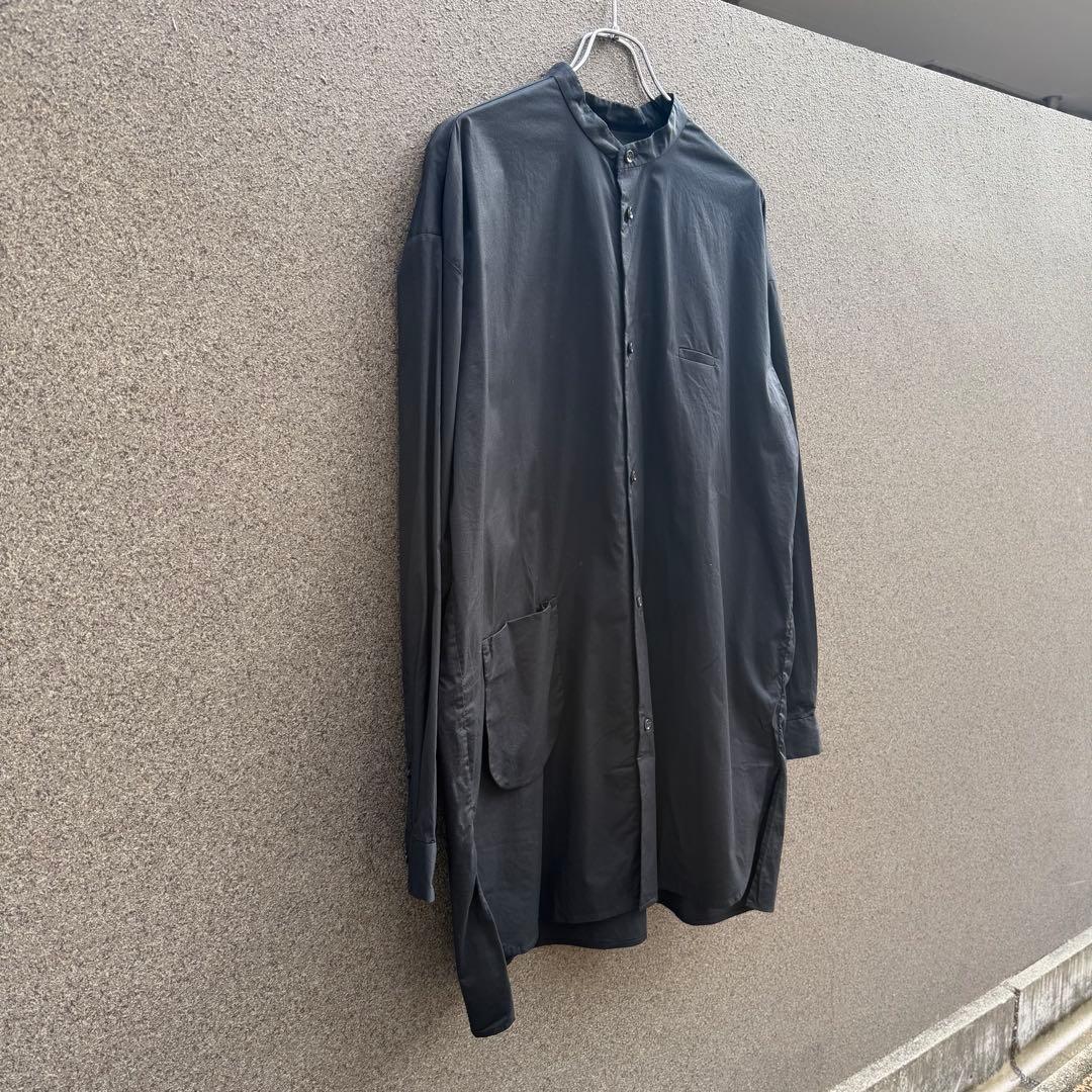 dulcamara ドゥルカマラ ノーカラーシャツ　ブラック