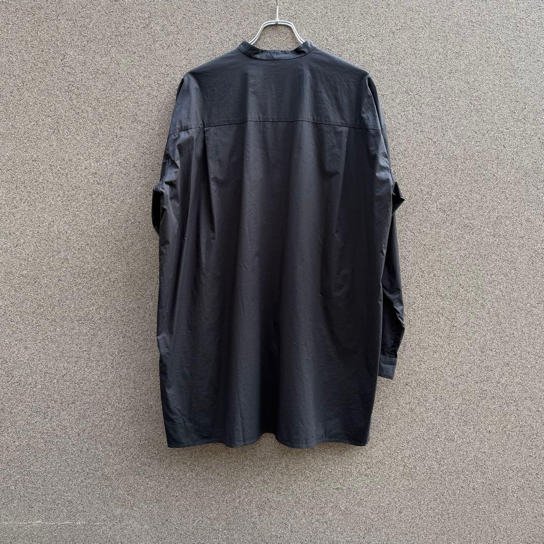 dulcamara ドゥルカマラ ノーカラーシャツ　ブラック