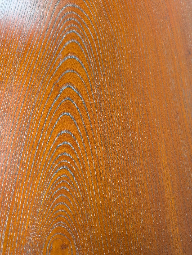 置き床　飾り棚　　無垢材　欅ケヤキ塗り　昭和レトロ