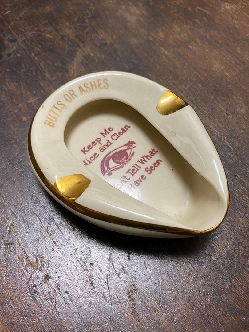 40s'50s'ビンテージ 灰皿 目 アンティーク オブジェ ガレージ 店舗