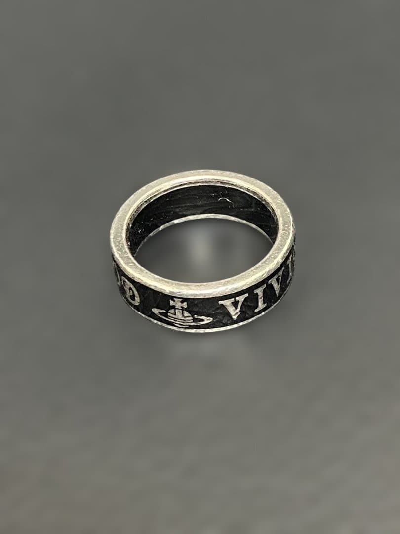 ヴィヴィアンウエストウッド　コンジットストリートリング　XS 約10号　ブラック