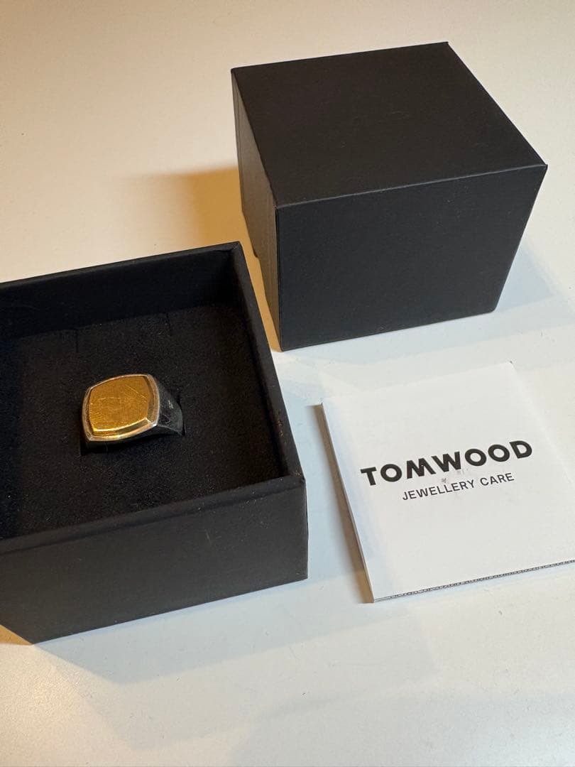 【美品】 TOMWOOD トムウッド Cushion Gold リング50