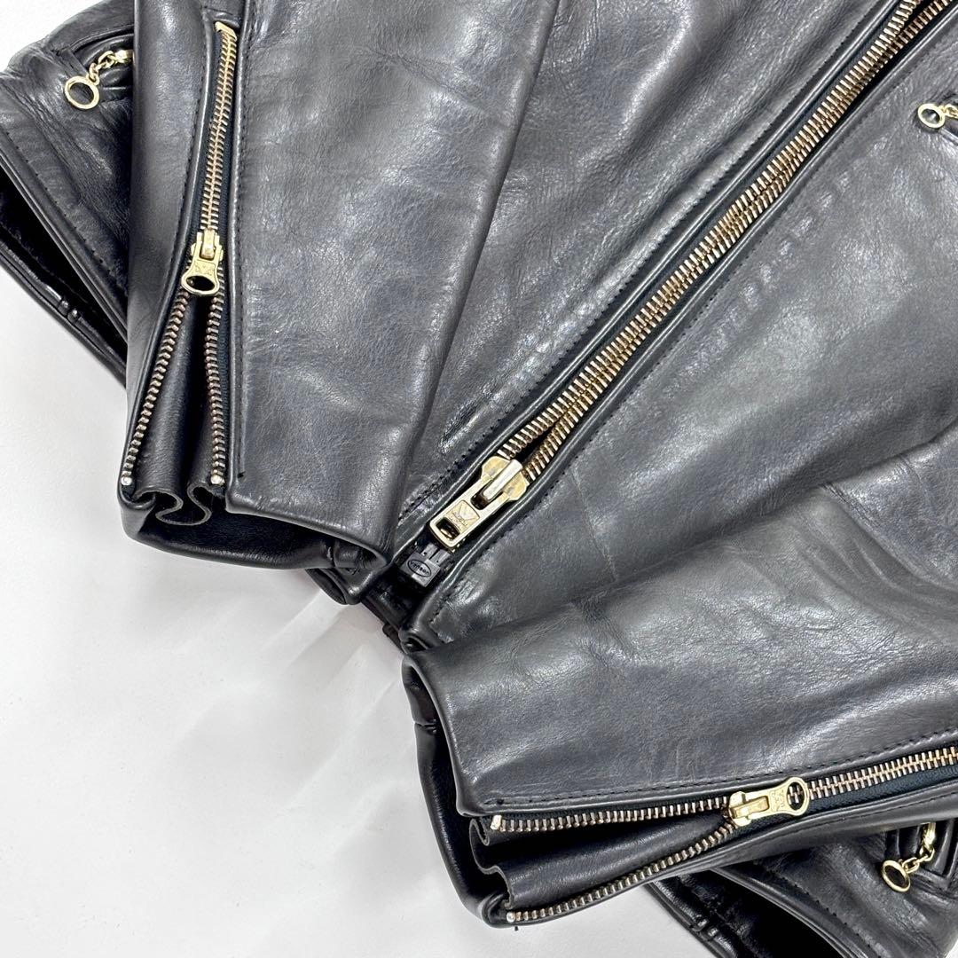 VANSON バンソン シングルライダース レザージャケット TYPE B 34