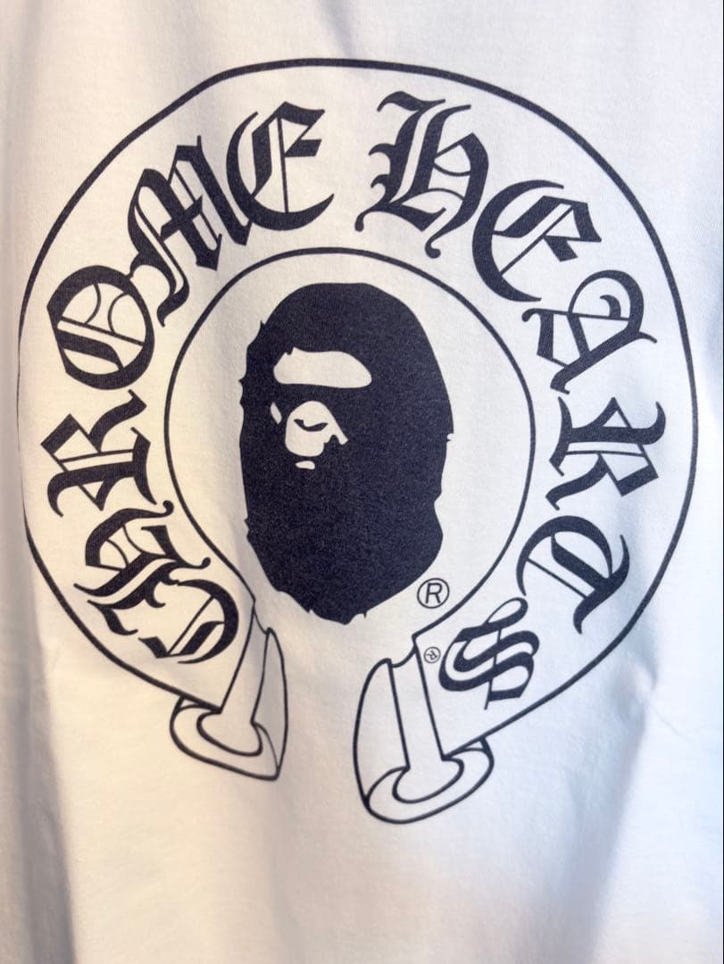 r*e様 CHROME HEARTS APE ホワイト Tシャツ XLサイズ