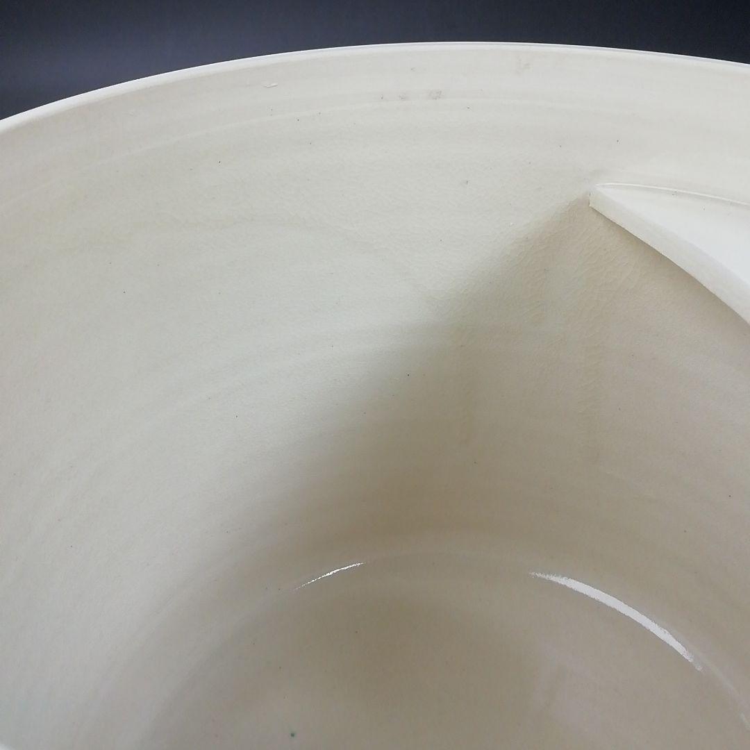 Ｔ７３９　水次　『仁清　立田川文』『御室窯』　共箱　茶道具