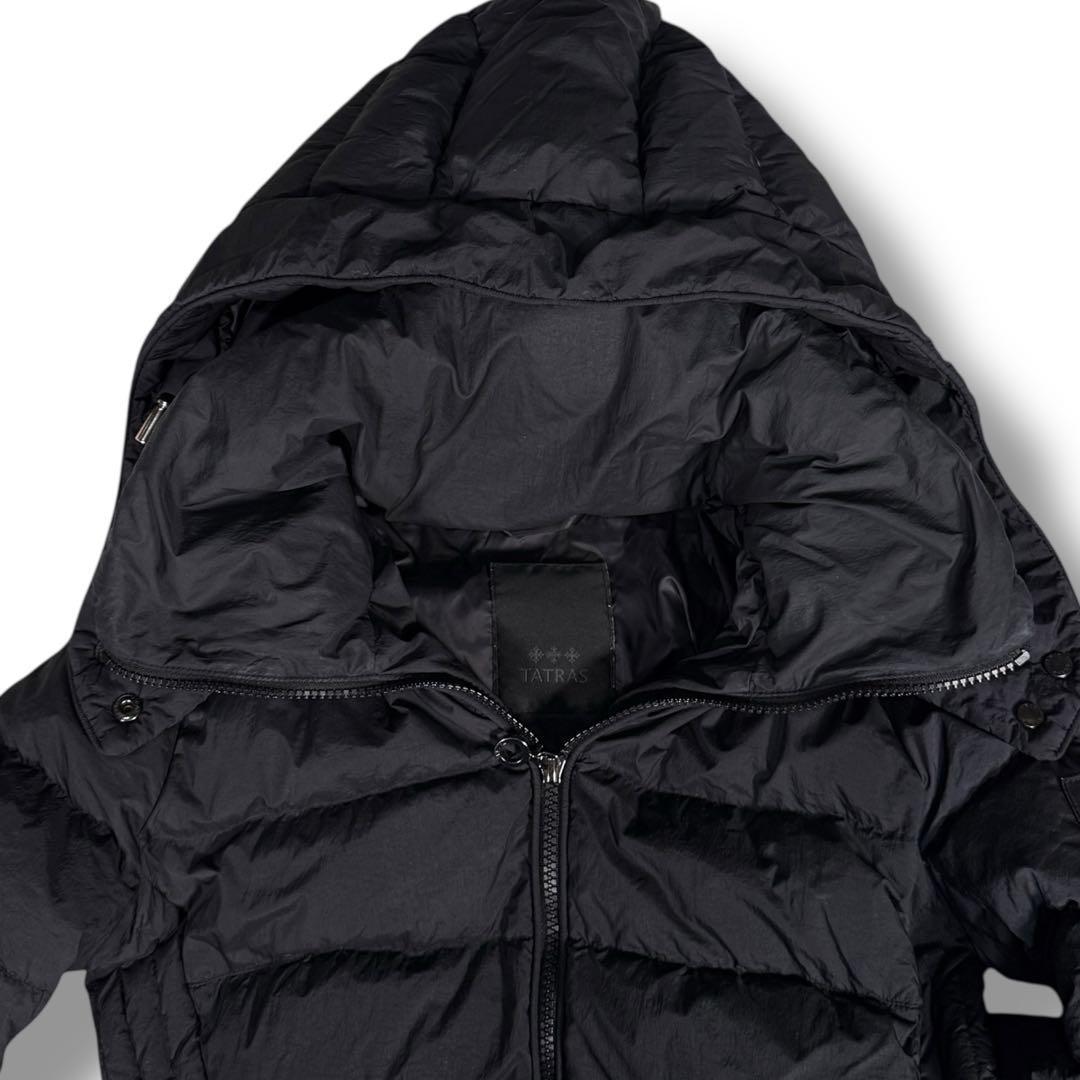 美品 TATRAS POLITEAMA 2way Aライン フレア ダウンコート