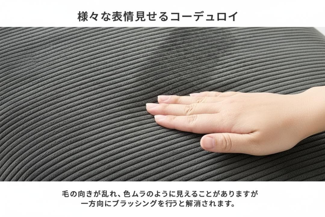 送料無料【新品】幅105cm コーデュロイ生地 2P ソファ