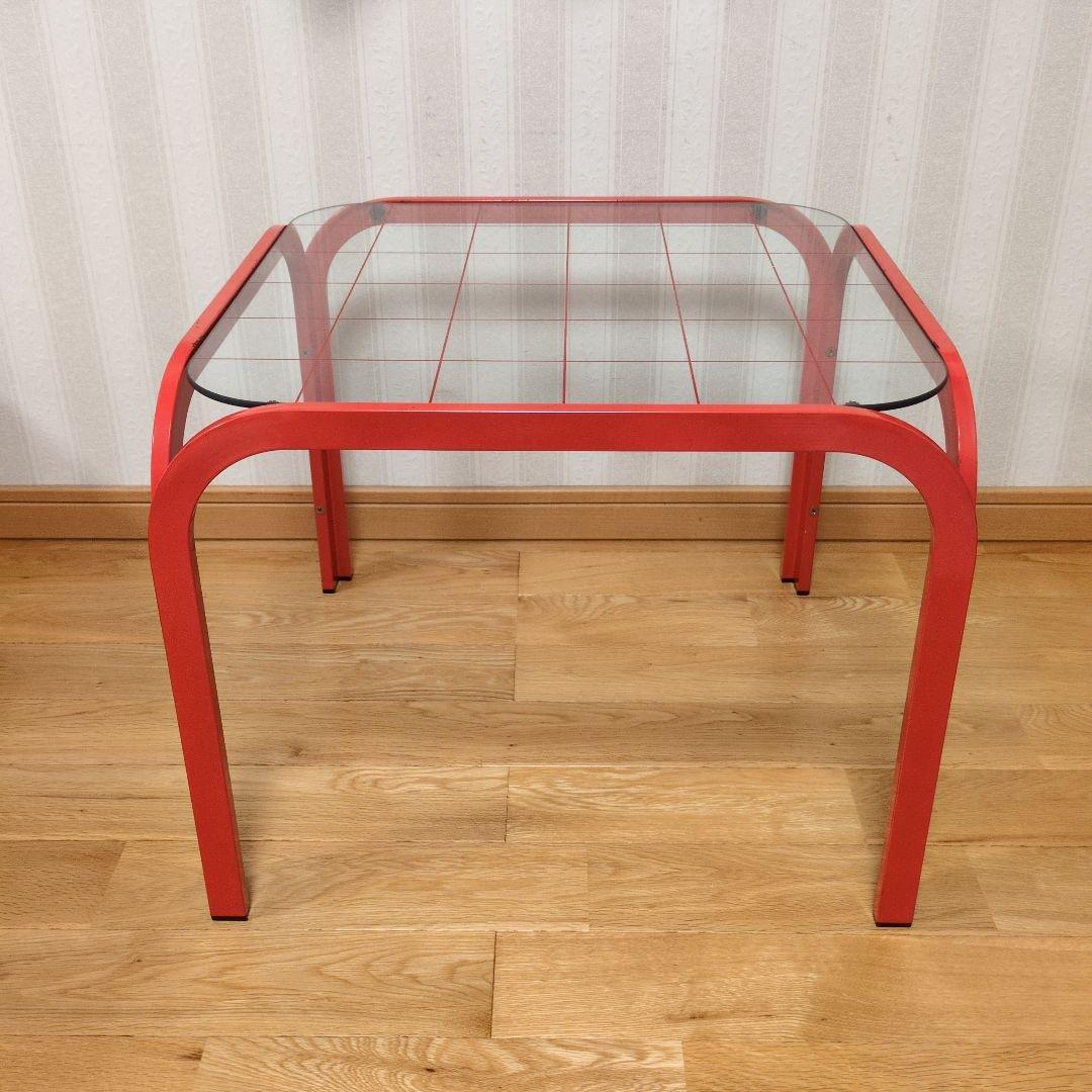 レトロポップ ガラステーブル