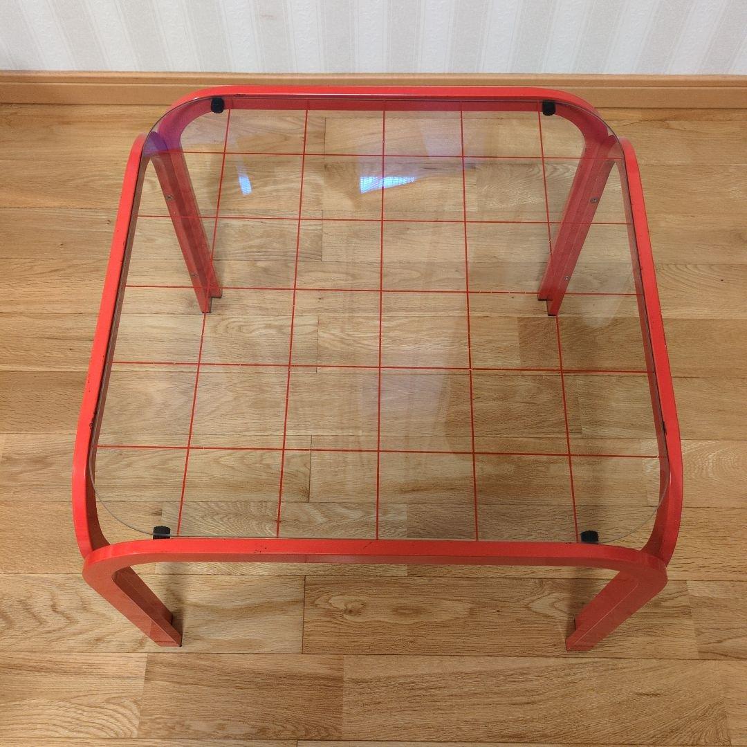 レトロポップ ガラステーブル