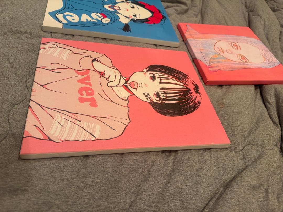 古塔つみ OVERPRIN キャンパス作品　アート