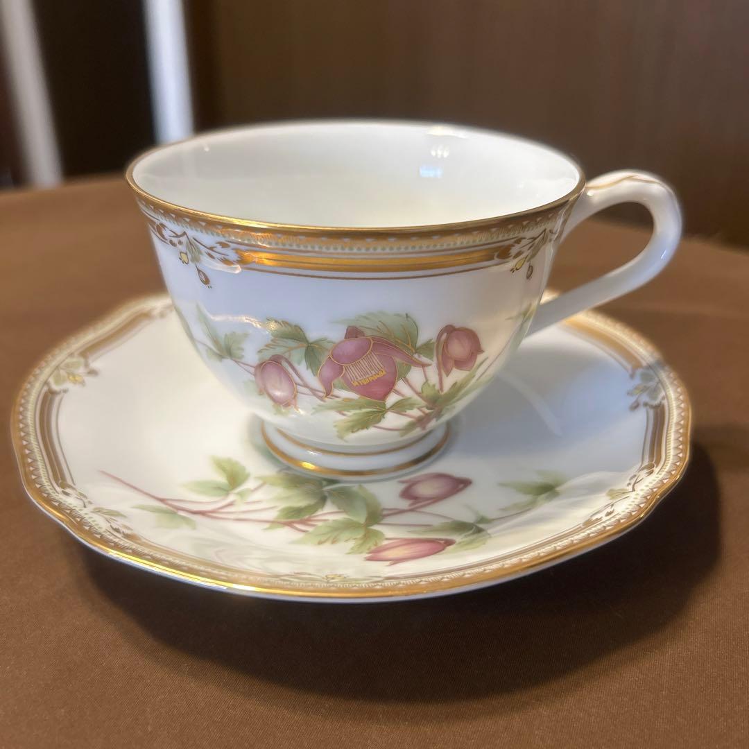 Noritake ノリタケ　ガラコンテッサ カップ&ソーサー ケーキ皿　5客