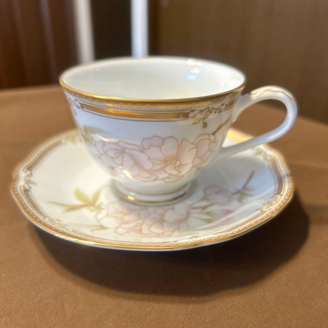 Noritake ノリタケ　ガラコンテッサ カップ&ソーサー ケーキ皿　5客