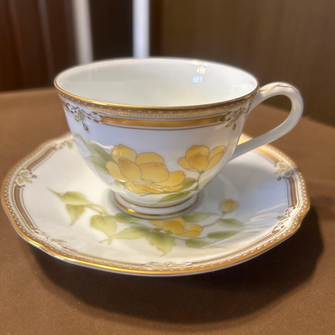 Noritake ノリタケ　ガラコンテッサ カップ&ソーサー ケーキ皿　5客
