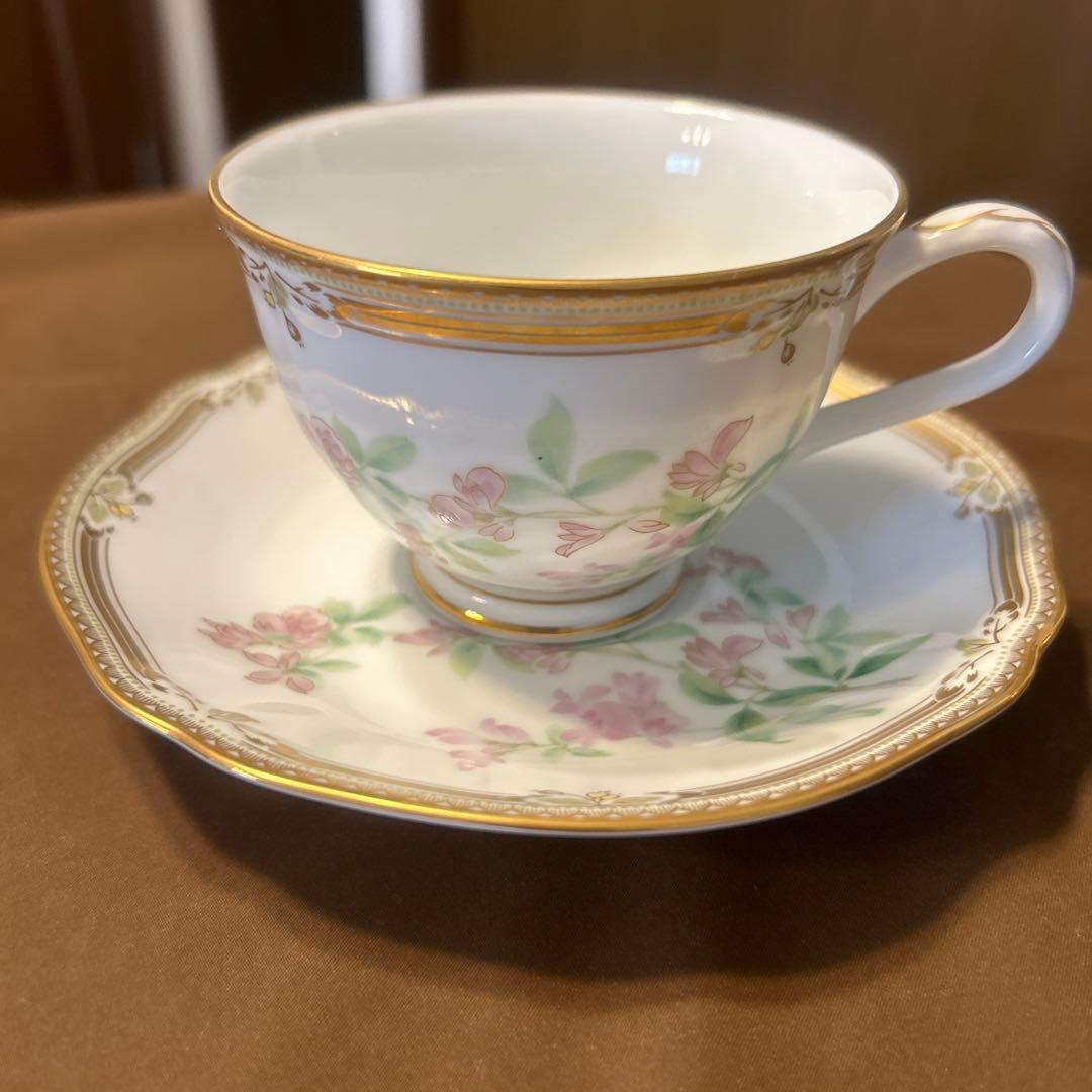 Noritake ノリタケ　ガラコンテッサ カップ&ソーサー ケーキ皿　5客
