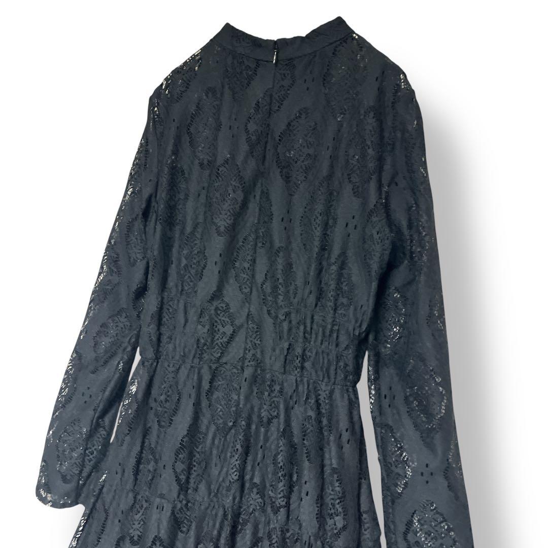【美品】Ameri アメリ LACE SHIRRING DRESS