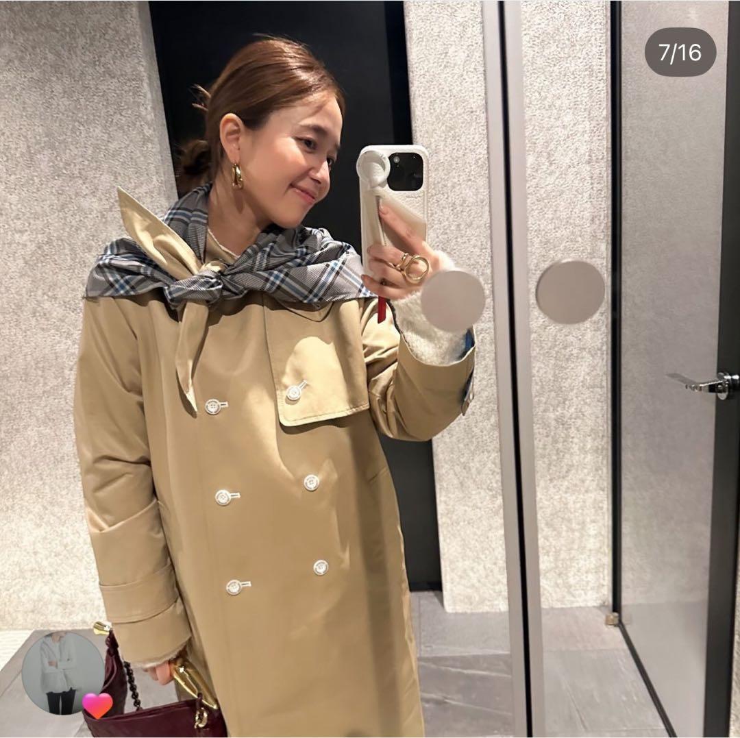 【1/18迄値下げ✦新品未使用】shiroconリリベットトレンチコート