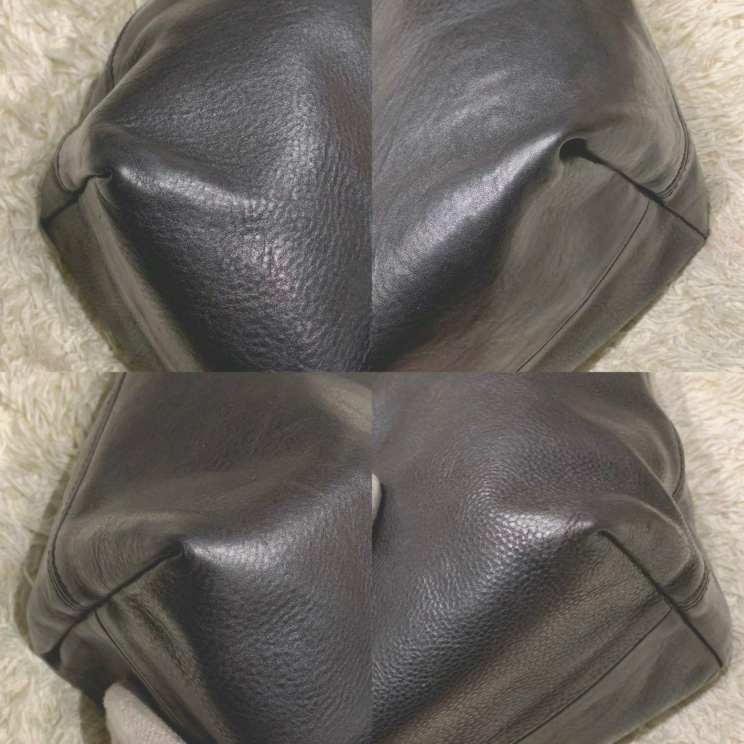 極美品✨Felisi フェリージ 現行 15/20 オールレザー トート 黒
