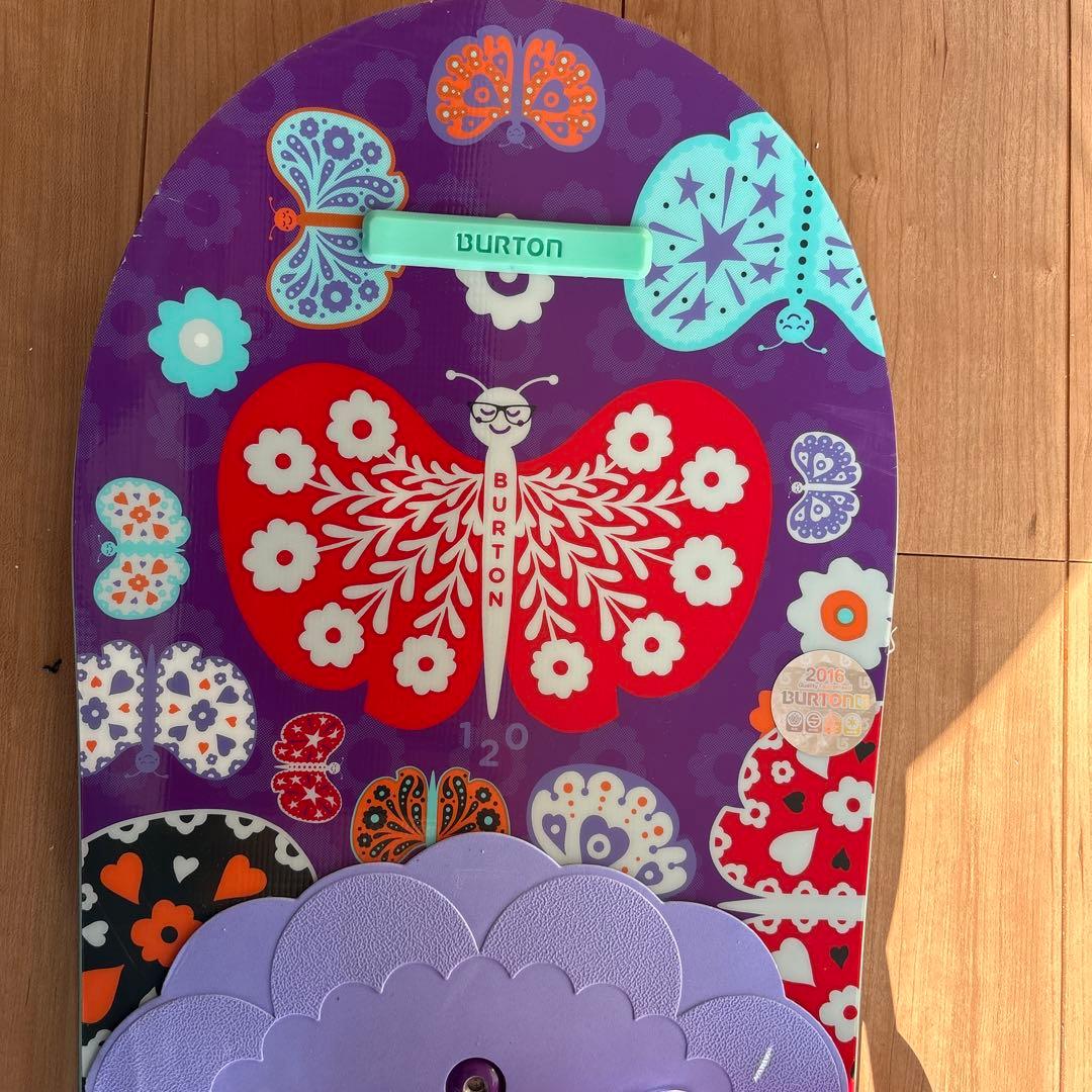 Burton スノーボード 蝶と花デザイン　120cm