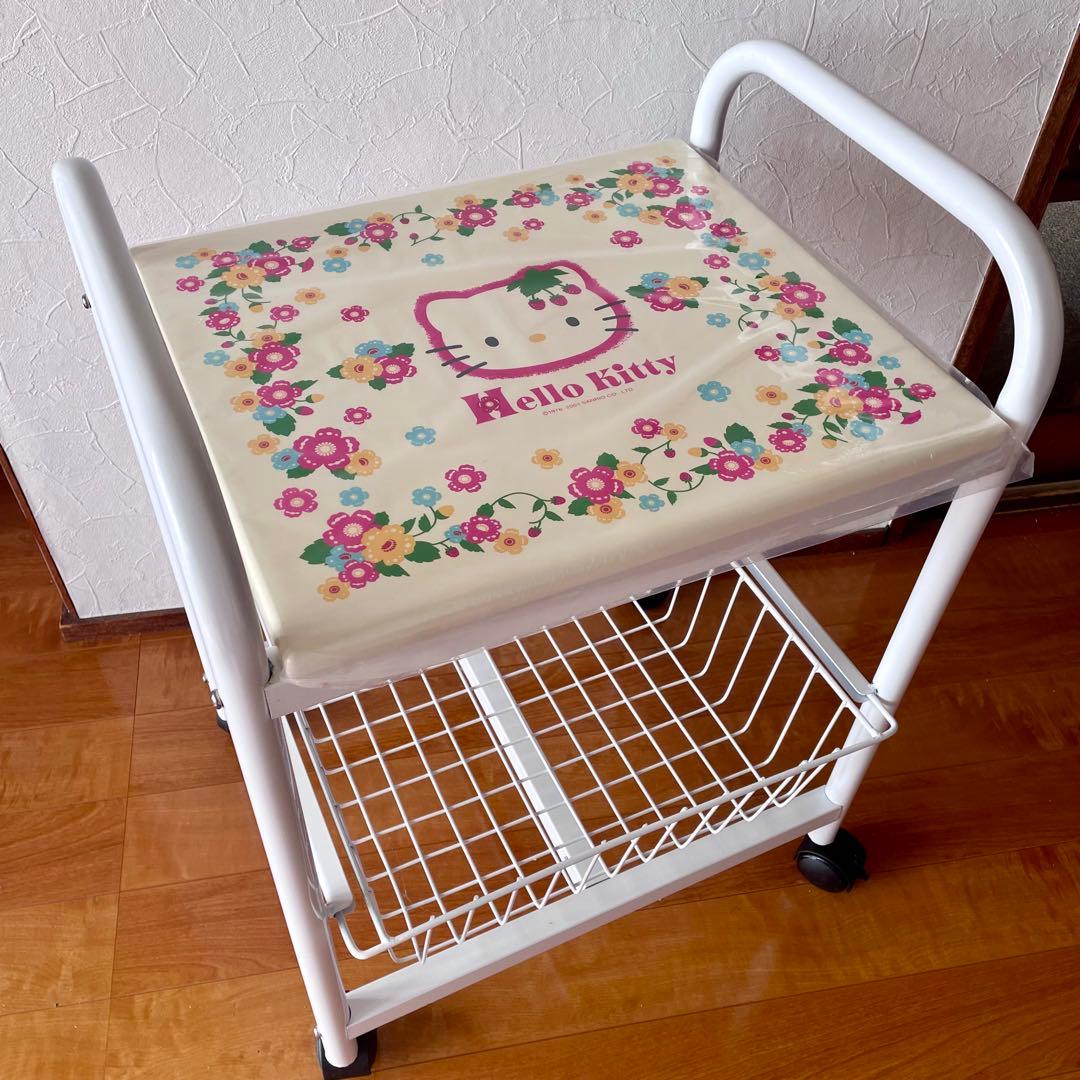 【希少】ハローキティ 野いちご シリーズ キャスター付き キッチンワゴン
