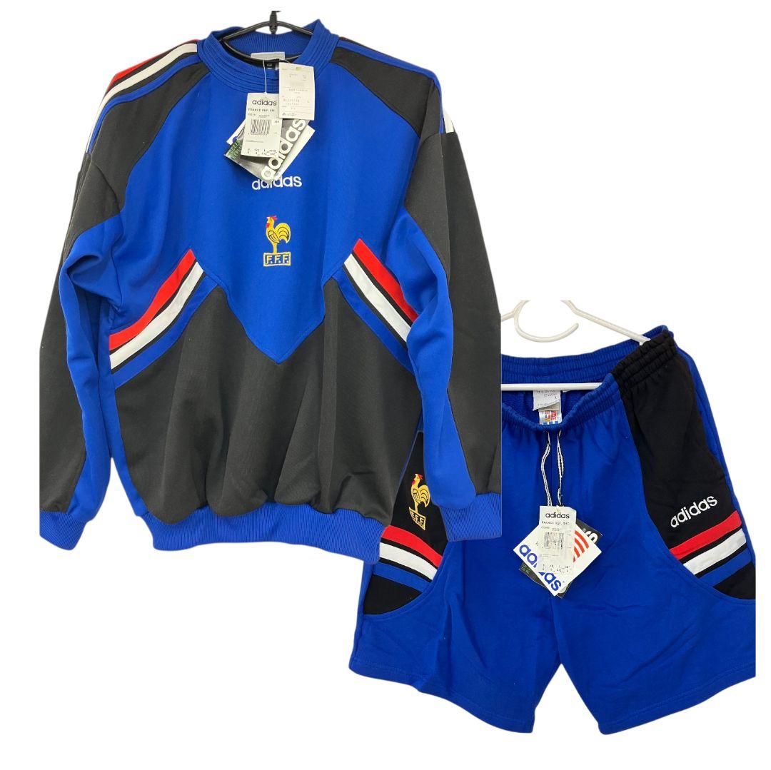 94-95 フランス代表　adidasオフィシャル　トレーニングスウェット上下