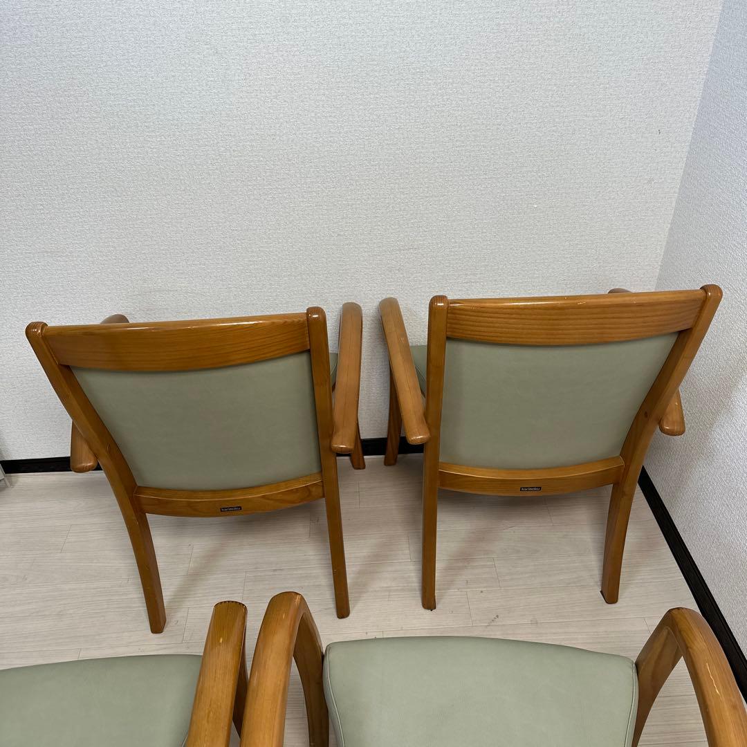 カリモク ダイニングチェア アームチェア 4脚セットi4※