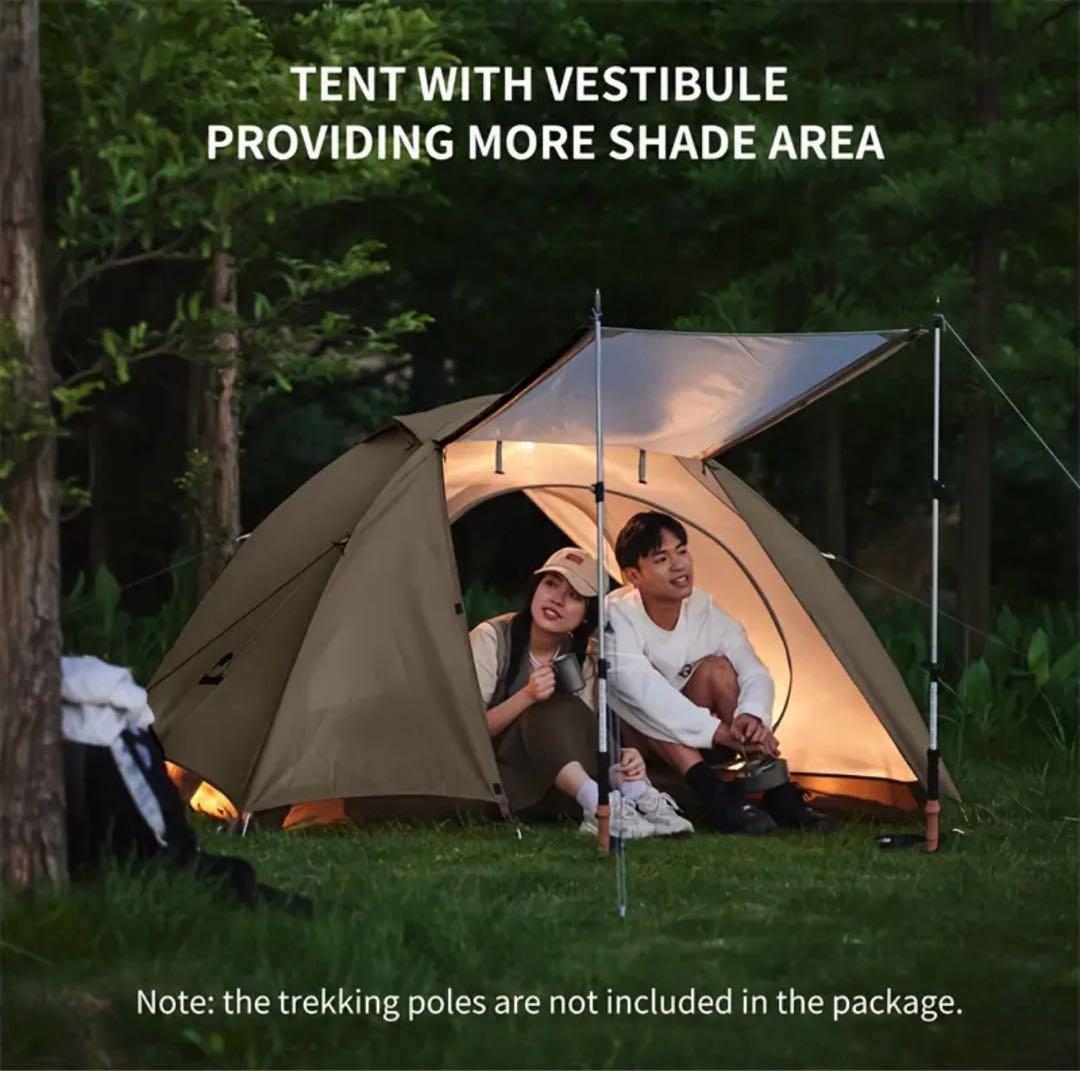Naturehike 2人用テント シルバー
