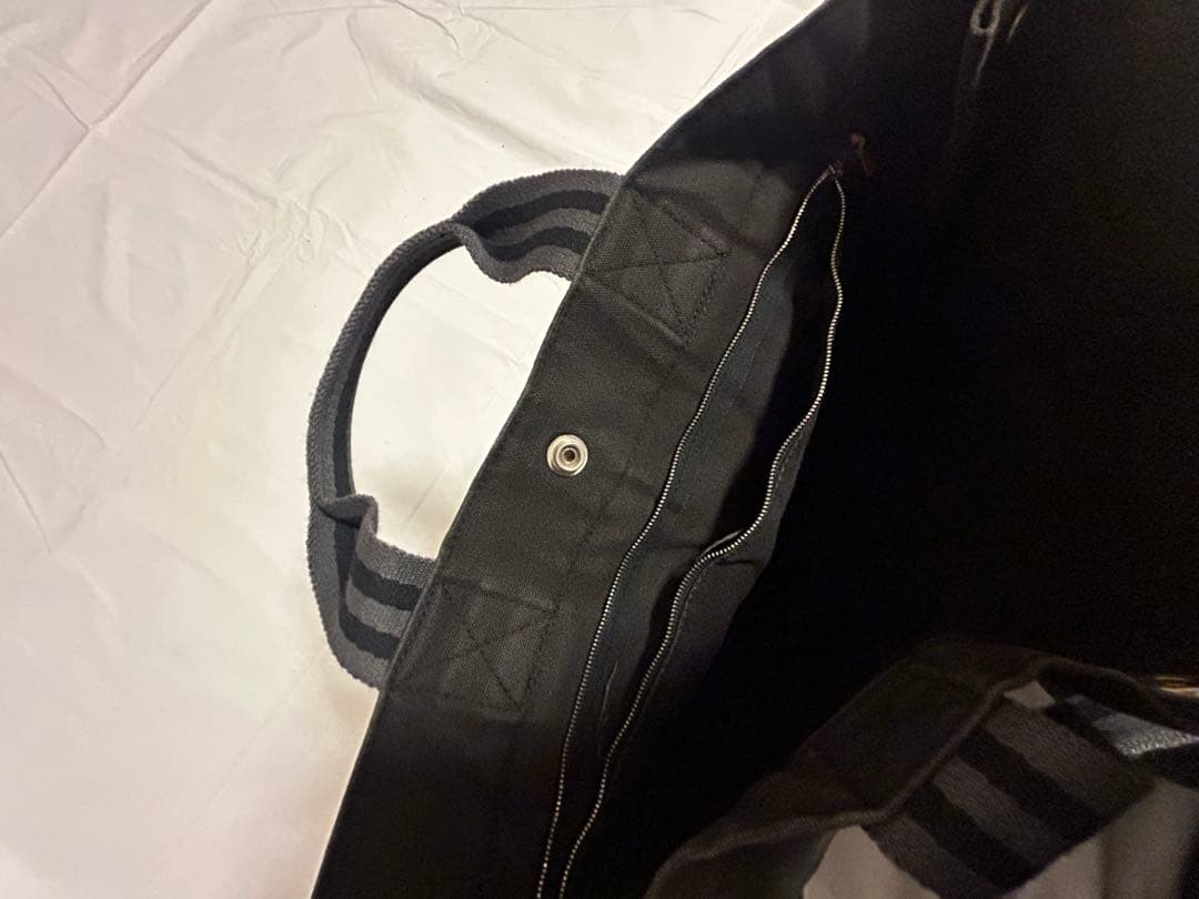 エルメス フールトゥ MM ブラック トートバッグ キャンバス 正規品