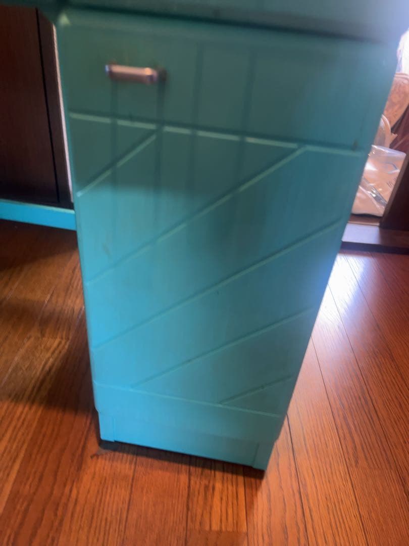 80年代　ドレッサー　机　デスク　緑　グリーン　レトロ　昭和