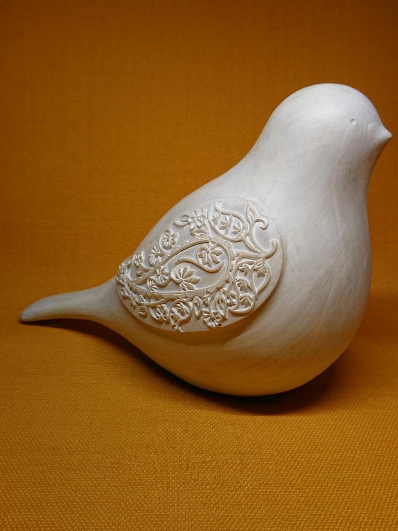 トリ　鳥　ハト　貯金箱　オブジェ　置物　インテリア　工芸品　美術品　A2678