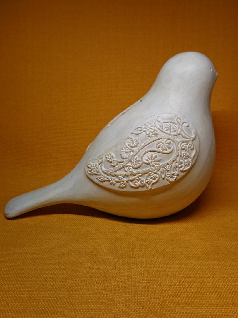 トリ　鳥　ハト　貯金箱　オブジェ　置物　インテリア　工芸品　美術品　A2678