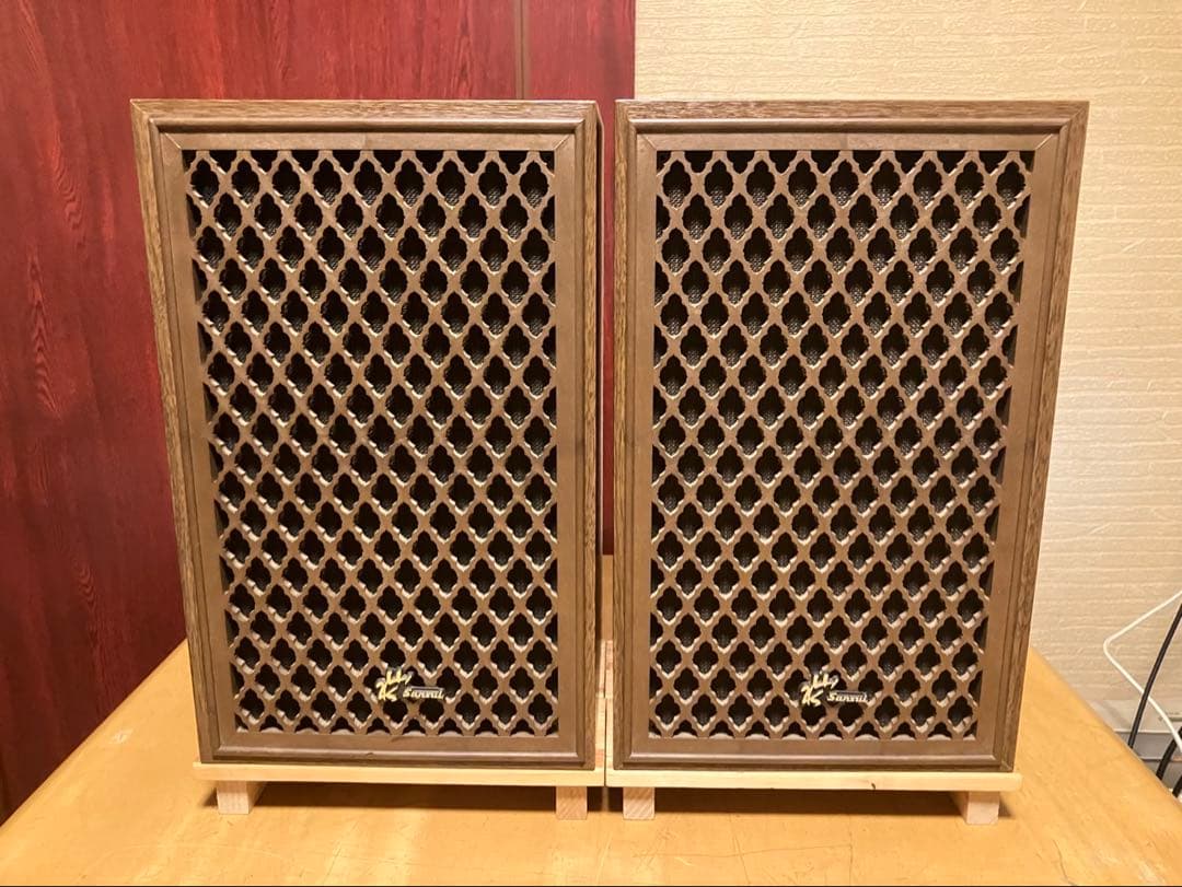 Diatone P-610B 初期型8Ω Sansui格子柄小型箱