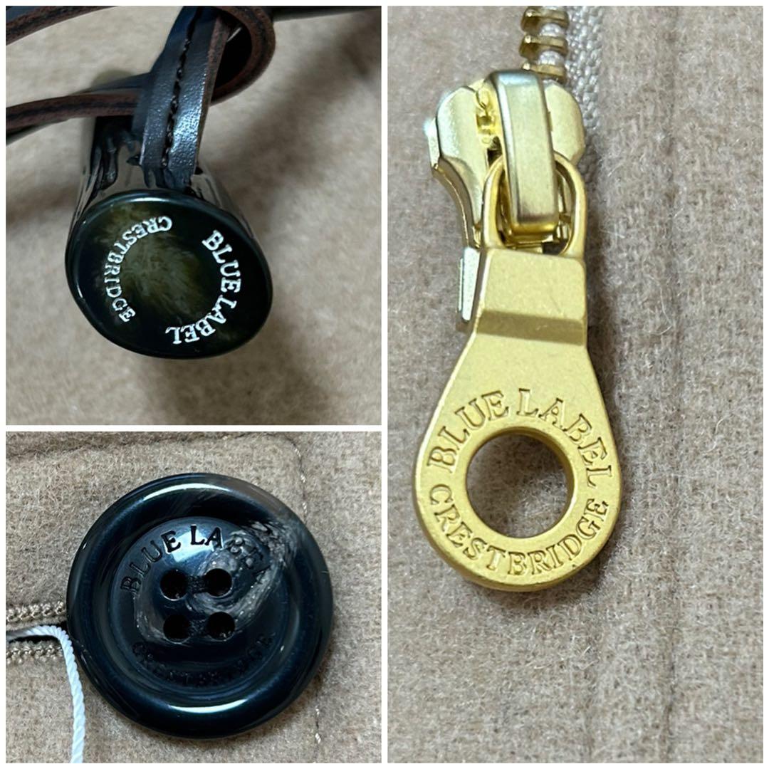 新品タグ付ブルーレーベル　定番エアリーメルトンロングダッフルコート36