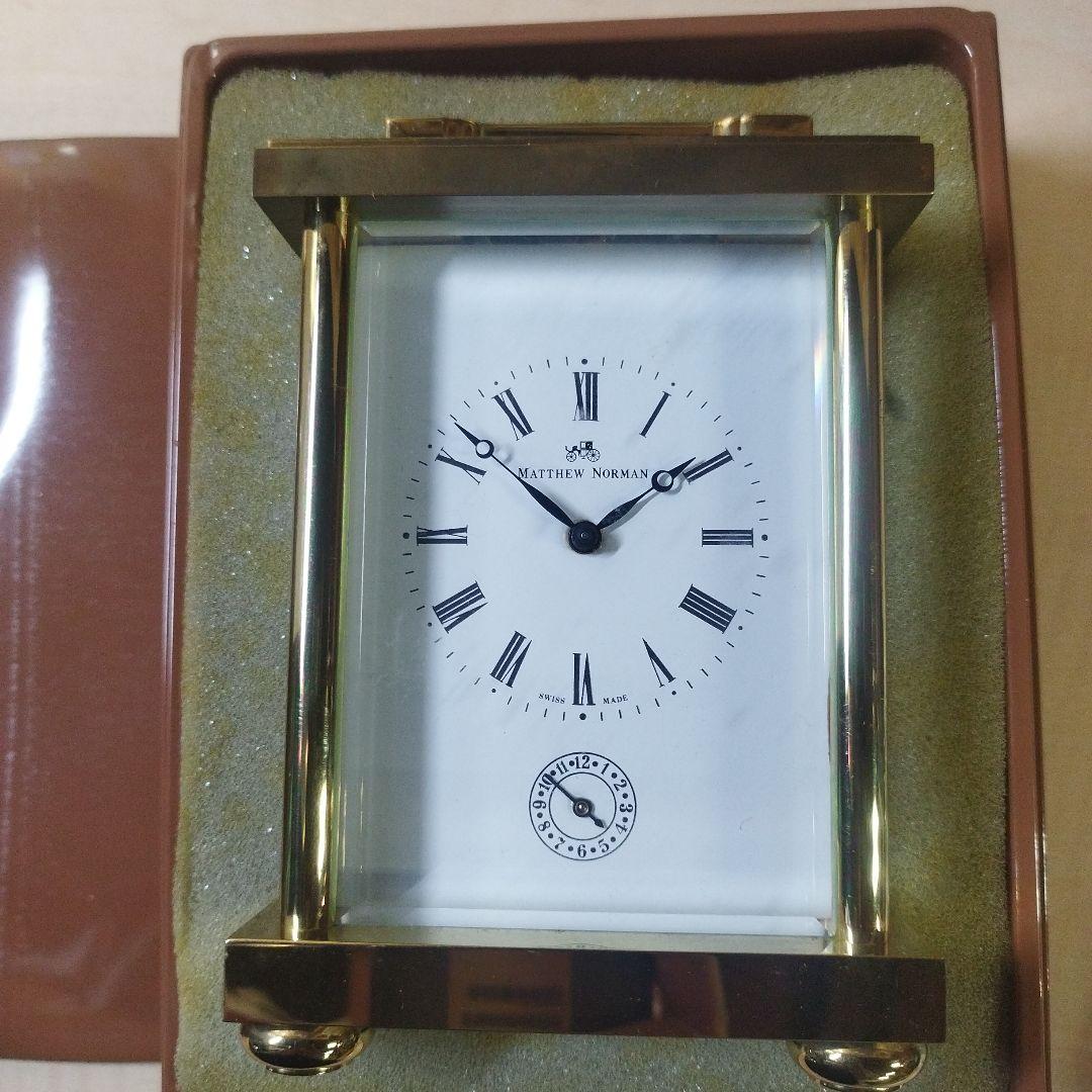 MATTHEW NORMAN ゴールド置時計　スイス　未使用品