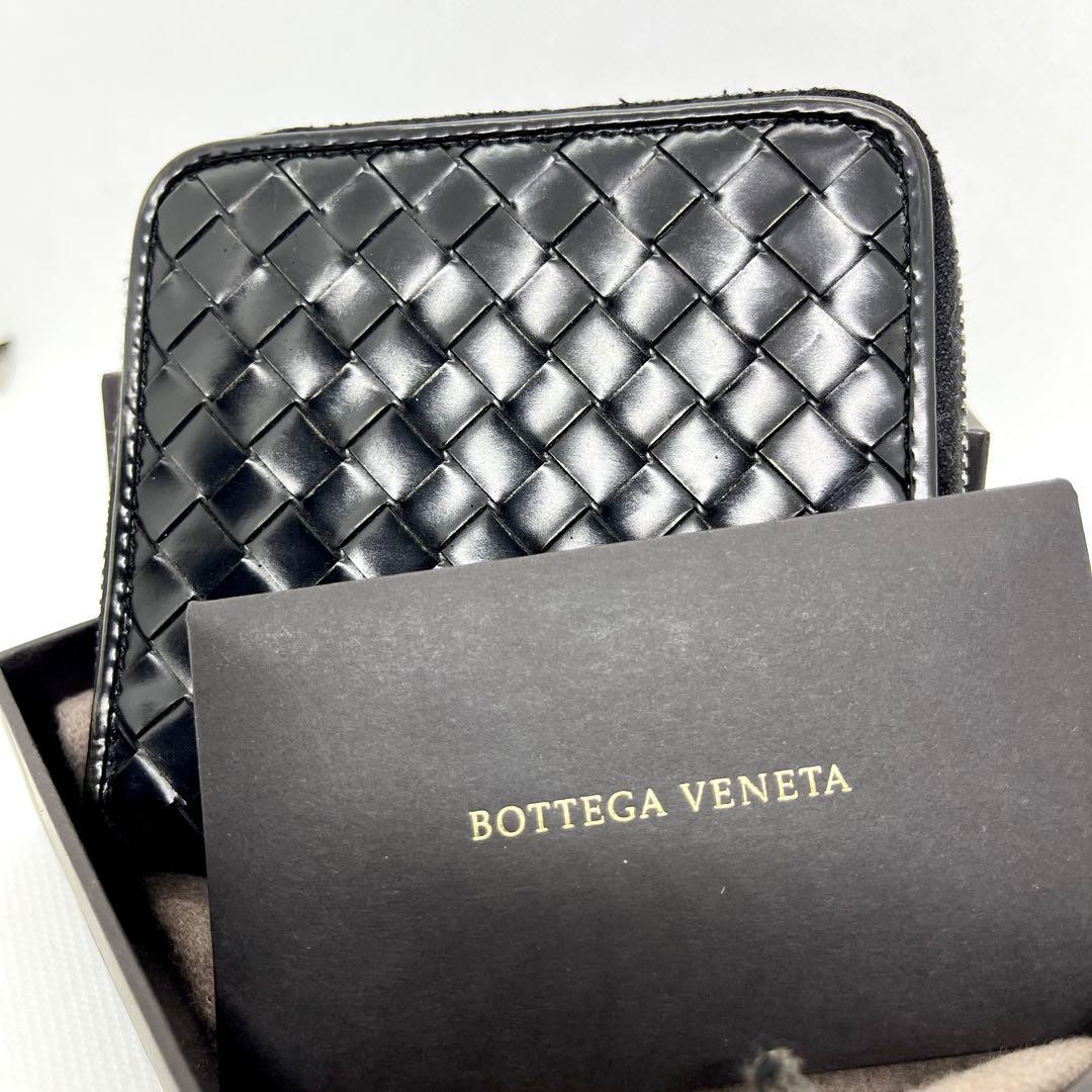 入手困難✨ボッテガヴェネタ イントレチャート 二つ折り財布 ラウンドファスナー