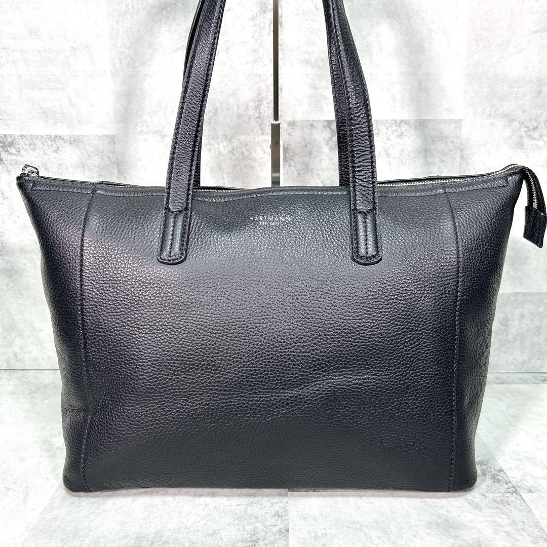 【美品】HARTMANN グレンデール トートバッグ ビジネス レザー 肩掛け