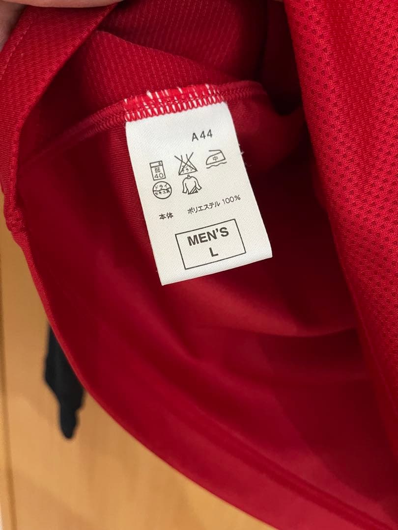 アントラーズ　支給　長袖　Nike サッカーシャツ 赤 青 TOSTEM 25