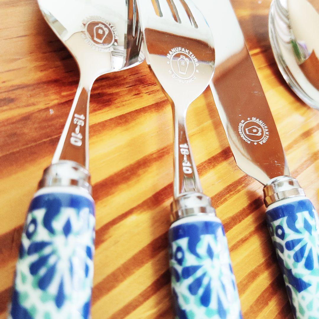 新品　カトラリー①　スプーンナイフフォーク計6本　ポーランド食器　クラシック