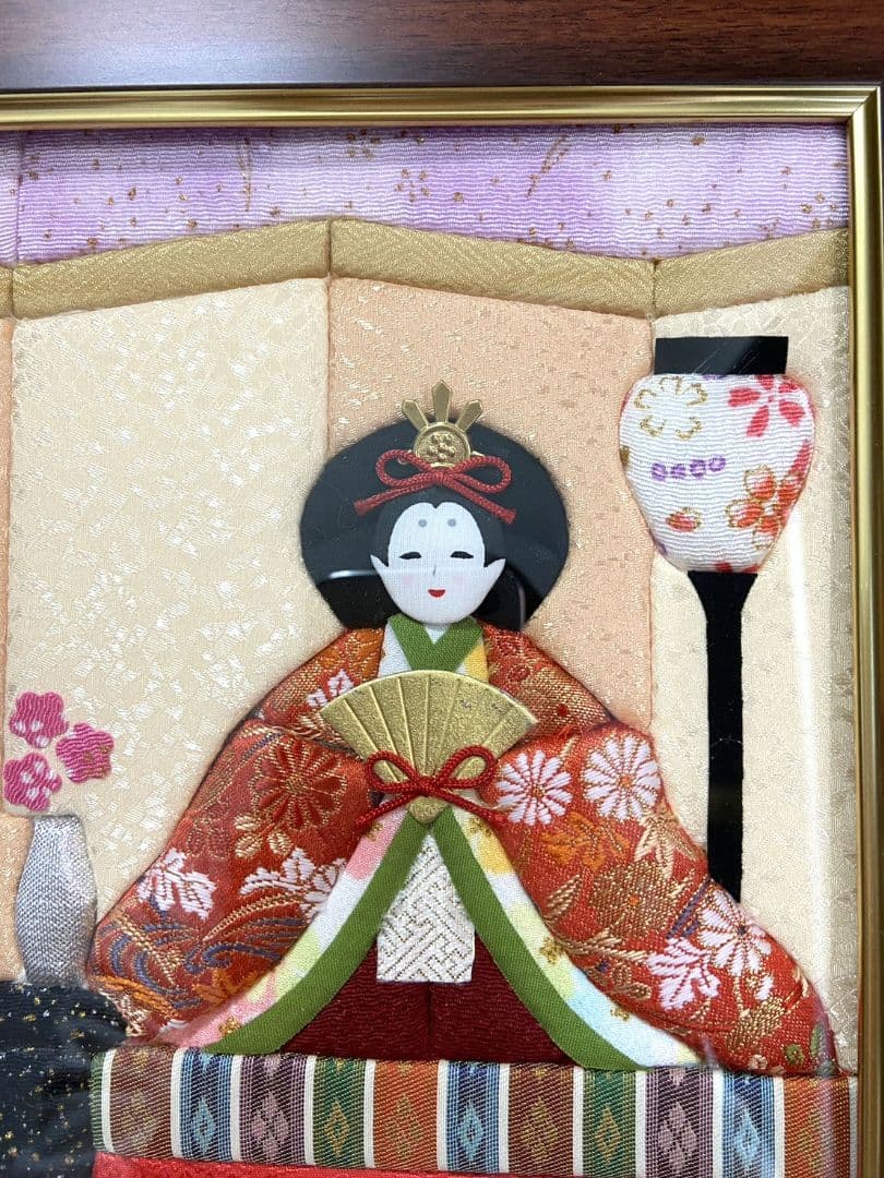 ハンドメイド特大サイズ　きめこみひな祭り