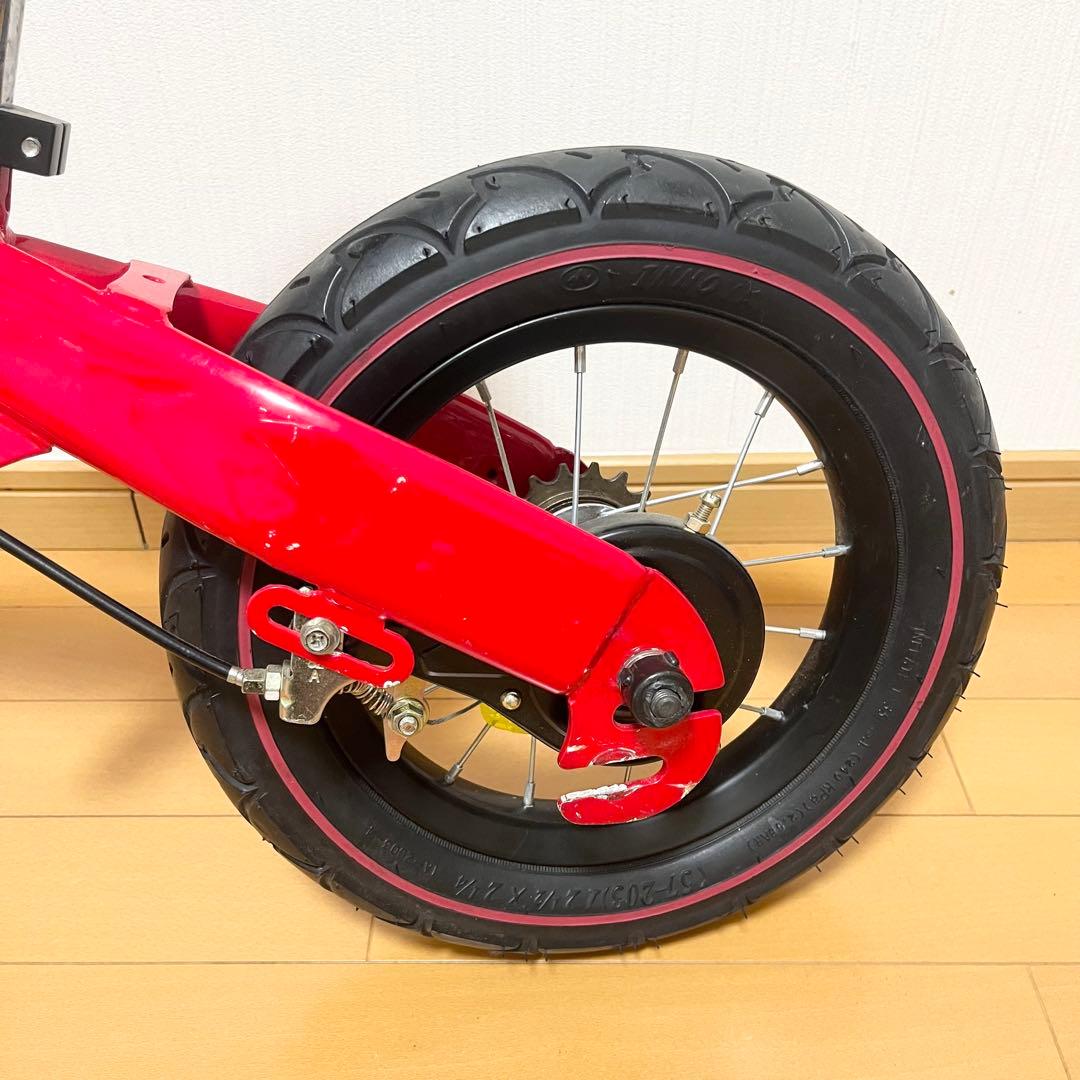 Henshin へんしんバイク 赤 ペダルなし 自転車 バランスバイク 中古
