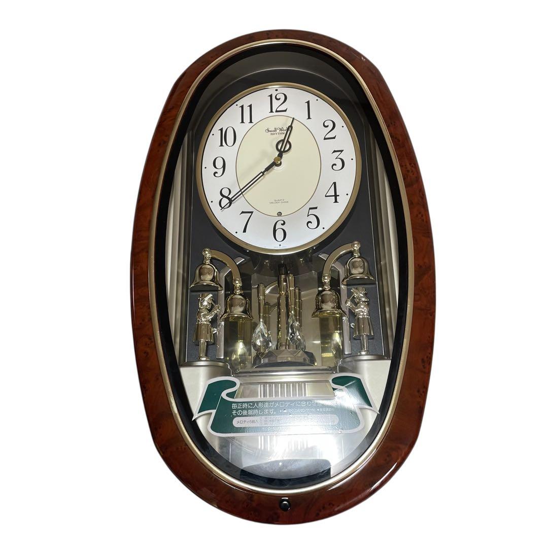 未使用品　RHYTHM リズム時計 スモールワールド 4MH740 からくり時計