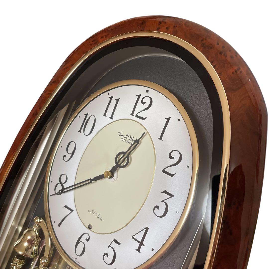 未使用品　RHYTHM リズム時計 スモールワールド 4MH740 からくり時計