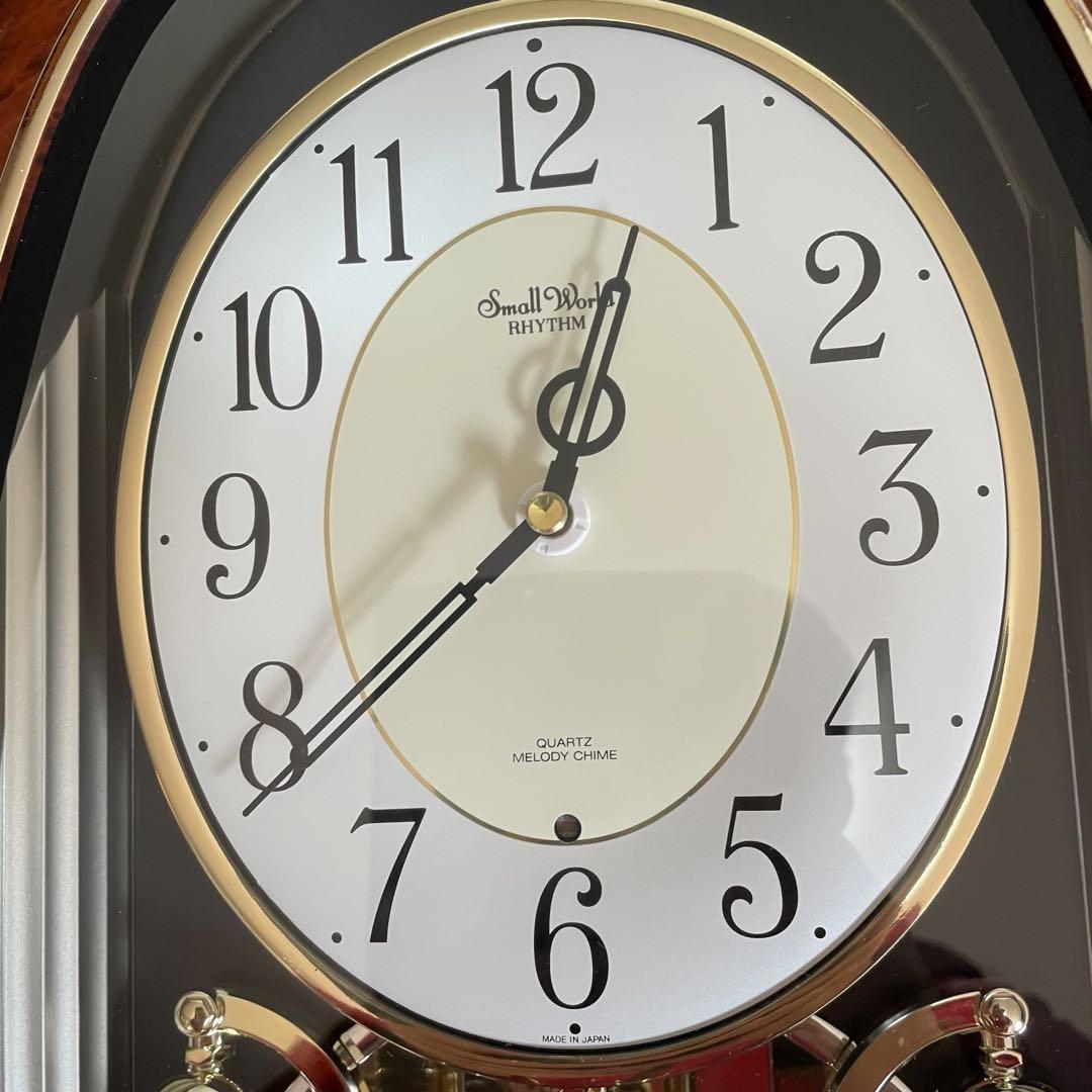 未使用品　RHYTHM リズム時計 スモールワールド 4MH740 からくり時計