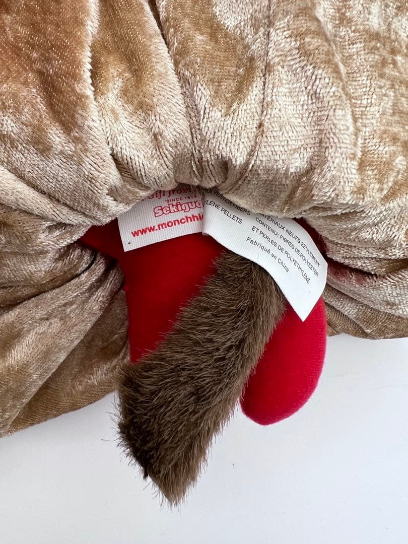 レア！タグ付き！monchhichi ファー　モンチッチ　S マスコット
