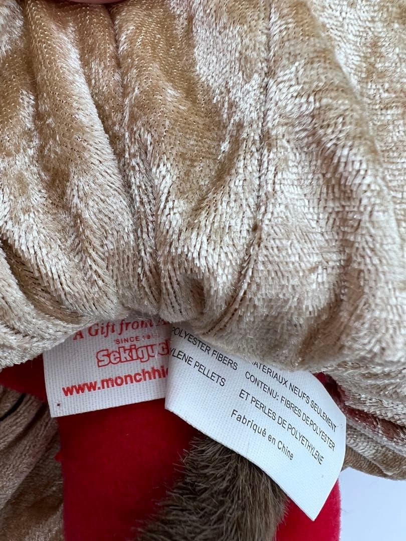 レア！タグ付き！monchhichi ファー　モンチッチ　S マスコット